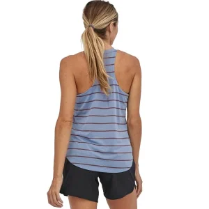 shopping pas cher PATAGONIA W’S CAP COOL TRAIL TANK FUR STRIPE LGT CURT BLUE 22 9