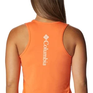 Authentic Original licence COLUMBIA HIKE™ PERFORMANCE TANK SUNSET ORANGE/PEACH BLOSSOM LOGO 23 15